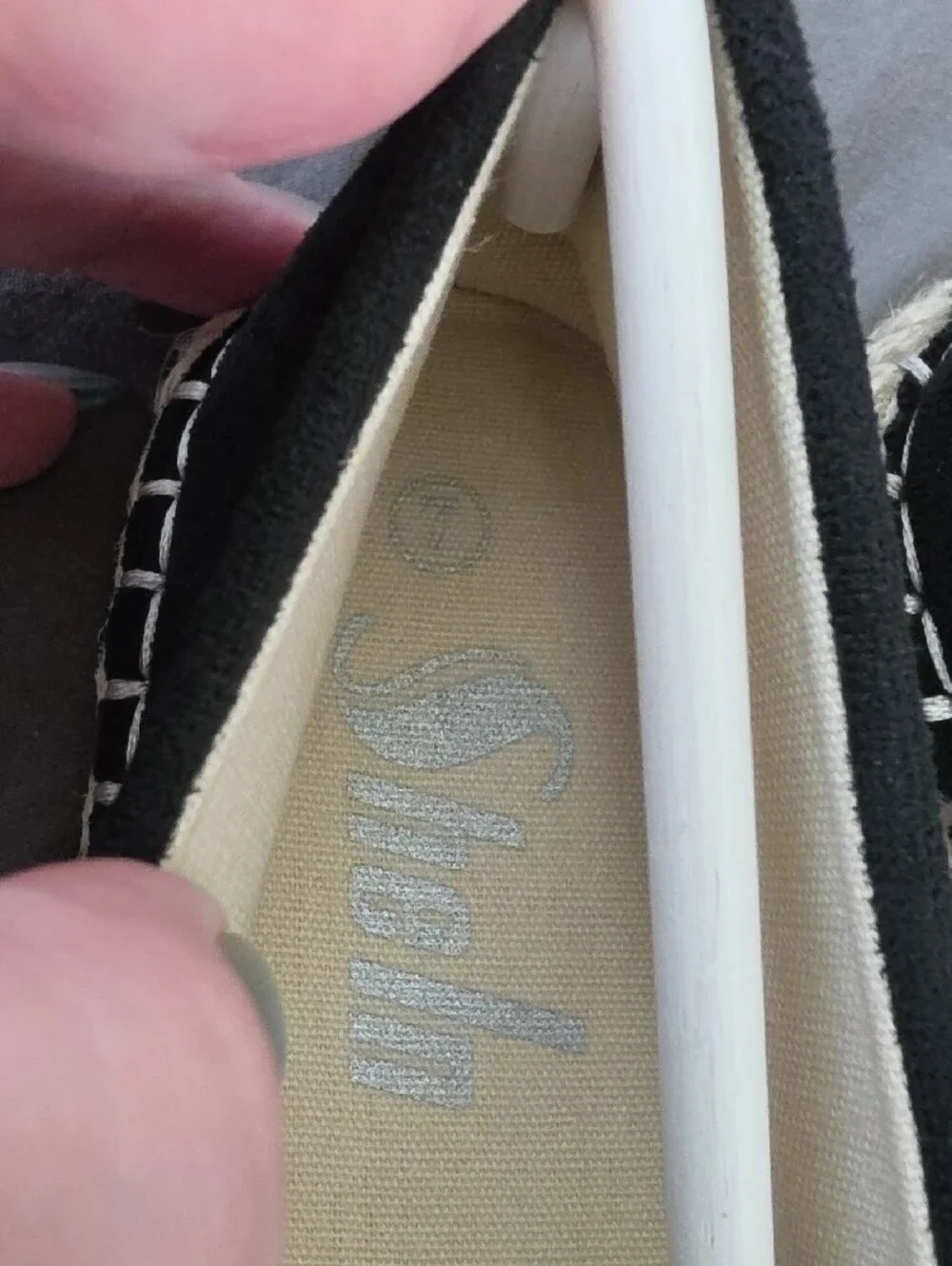 Women’s Black Espadrille Slip-On Flats